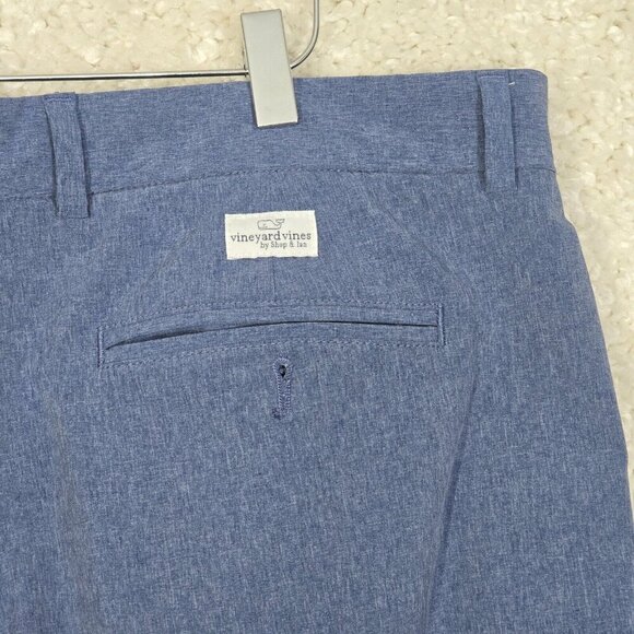 Vineyard Vines Shorts Mens 38 Blue Performance Breaker Stretch Golf Preppy - Picture 3 of 12